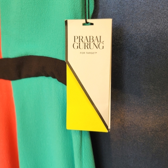 NWT Prabal Gurung for Target Color Block Short Sleeve Knee Length Dress size 10 - Picture 15 of 16